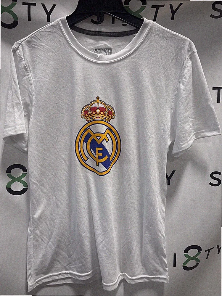 Real Madrid Men’s Soccer Shirt Adidas White Futbol