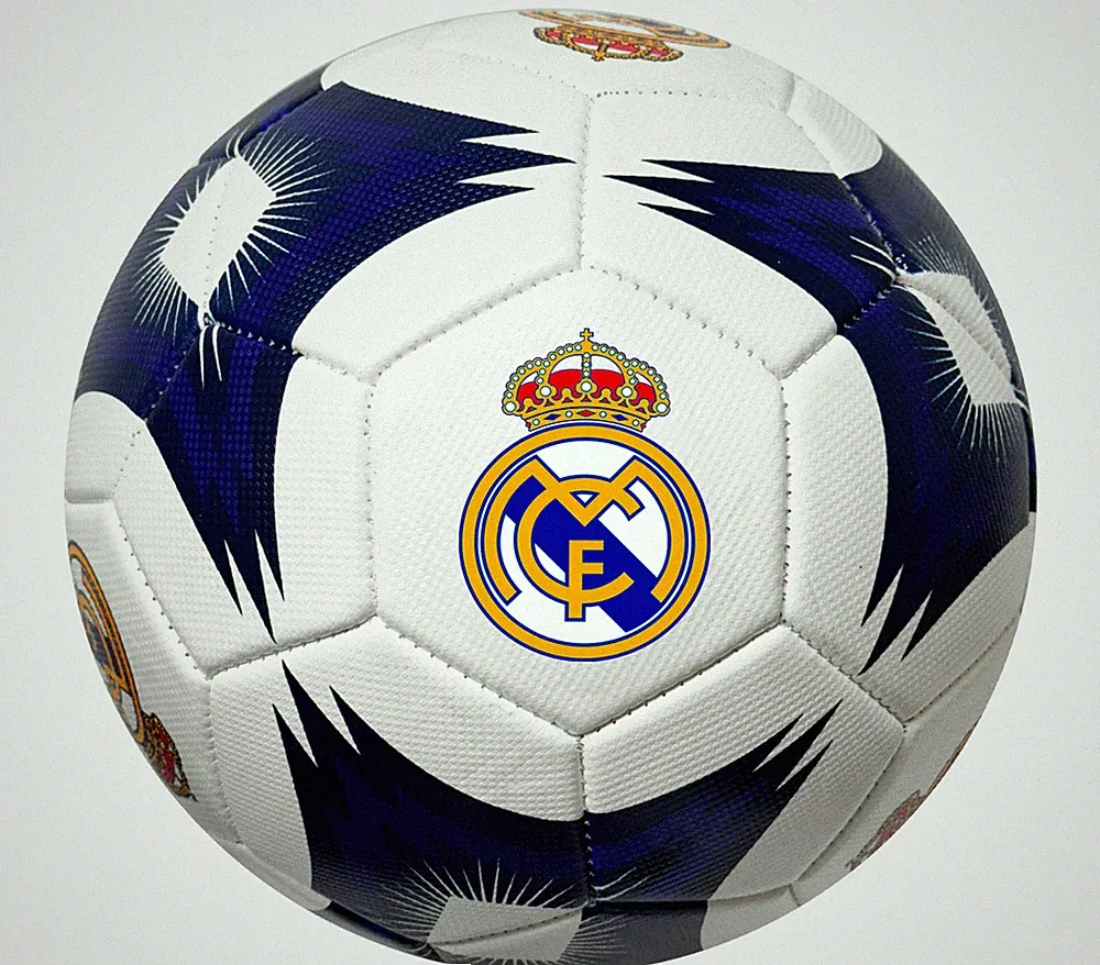 Real Madrid Soccer Ball, Size 4, White/Blue, Licensed