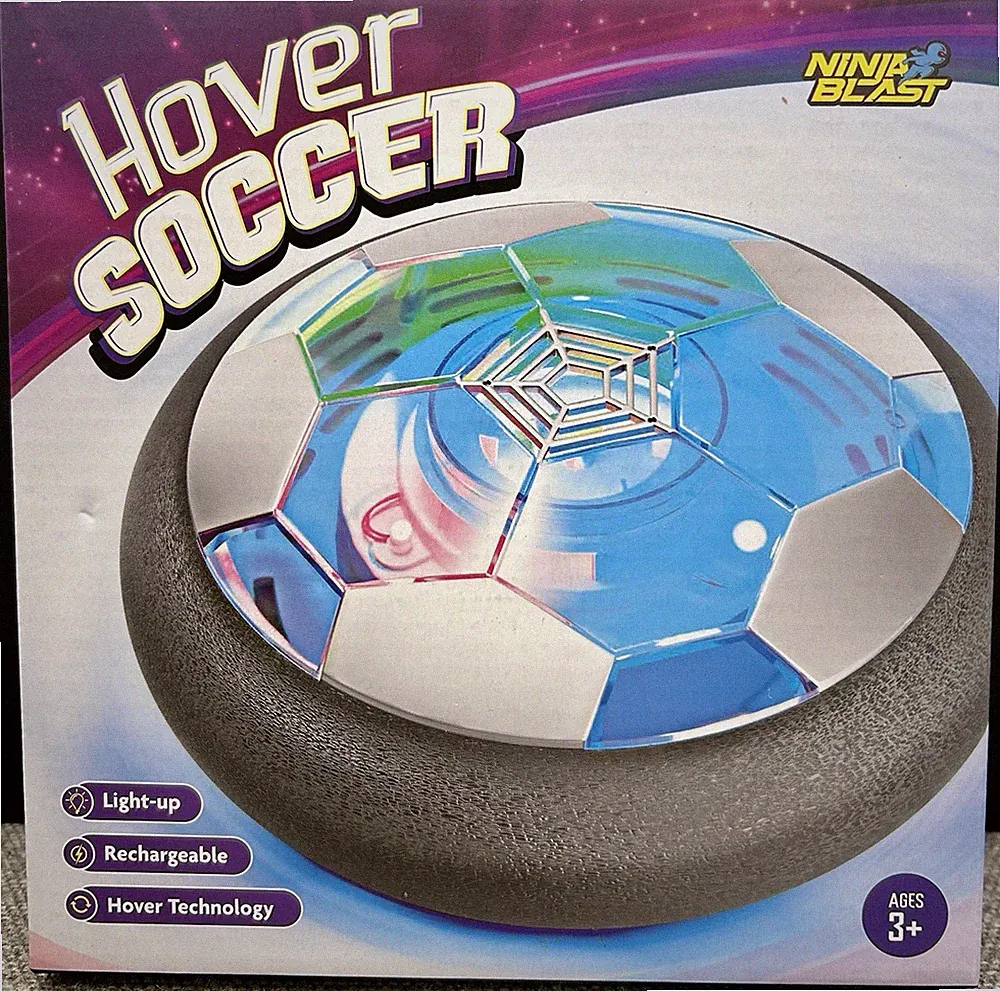 Rechargeable Hover Soccer Ball LED Lights Air Power Indoor Outdoor Toy Kids 3+