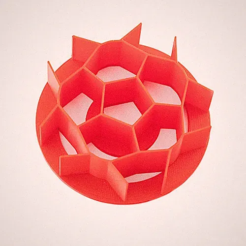 Red 3.5" Soccer Ball Pattern Bread Stamps Soccer Ball Concha Cutter