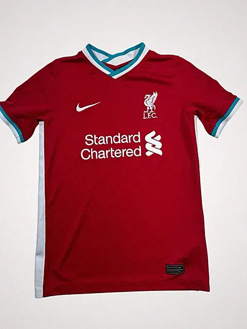 Red Nike Dri-Fit L.F.C. Liverpool Soccer Jersey Youth Boys M Medium