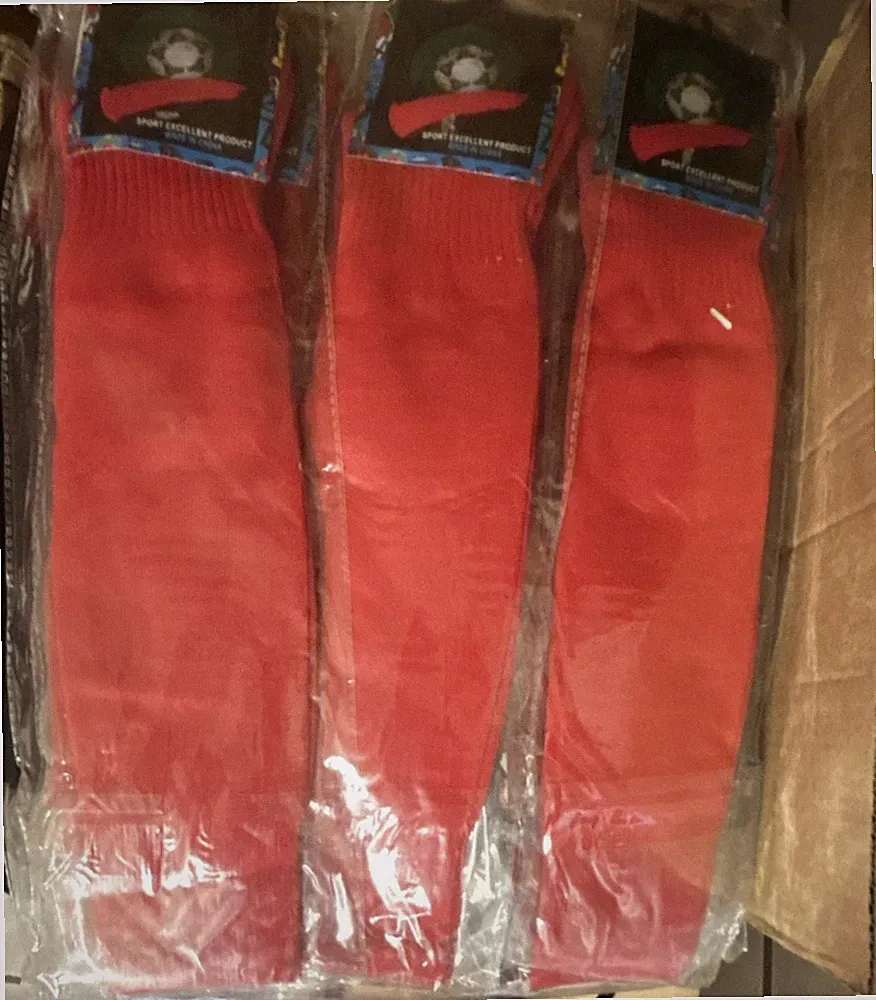 Red Soccer Socks Pack 18 sets