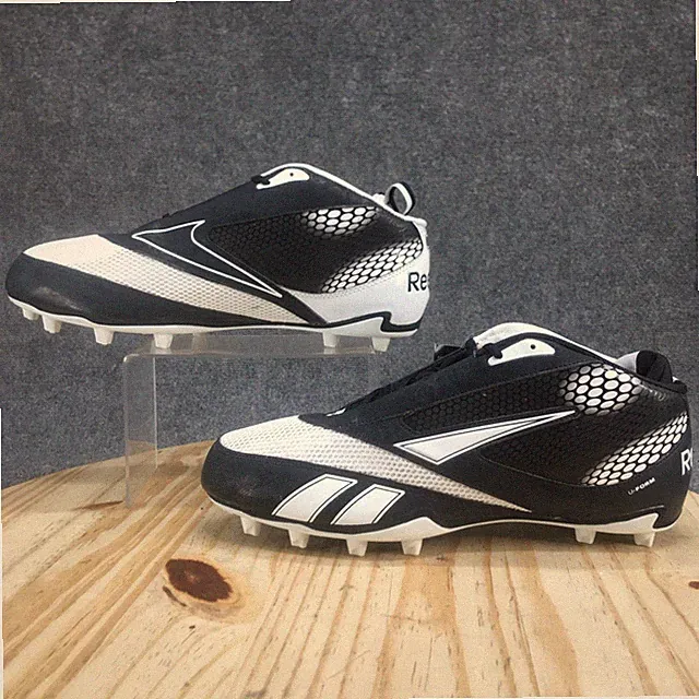 Reebok Shoes Mens 13 U-FORM 4Speed Low M4 Football Cleats Sneakers Black NEW