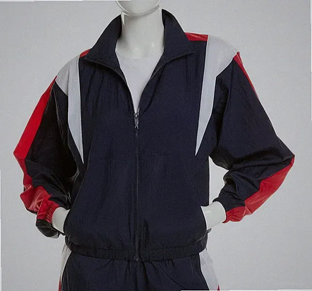 Reebok Women's Blue Color-blocked Track Jacket and Pants Outfit Set Size S