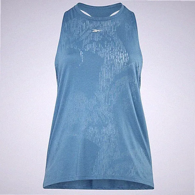 Reebok Women's Plus Size Burnout Tank Top Essential Blue 2X, 4X