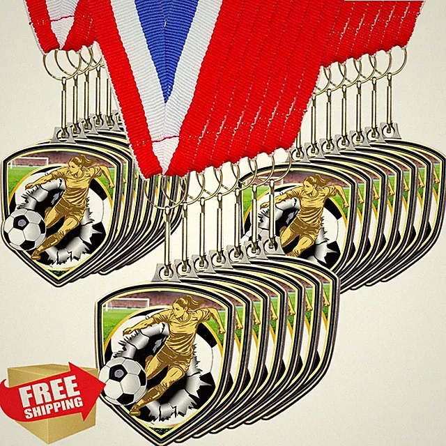 Remuuly 20pc Women's Soccer Medals