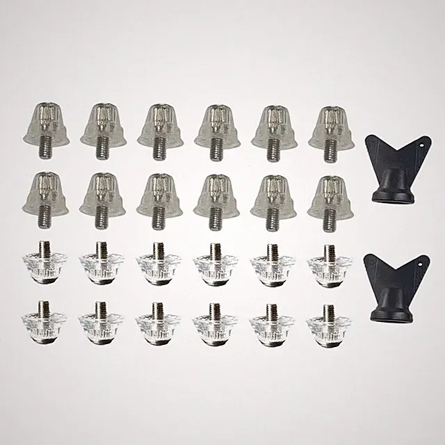 Replacement Cleat Kit for Soccer Shoes 12pcs with M5 Screws 15mm 18mm 13mm 16mm