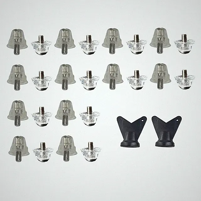 Replacement Soccer Shoe Cleats Kit 12pcs with M5 Screws for Sizes 13 to 18mm