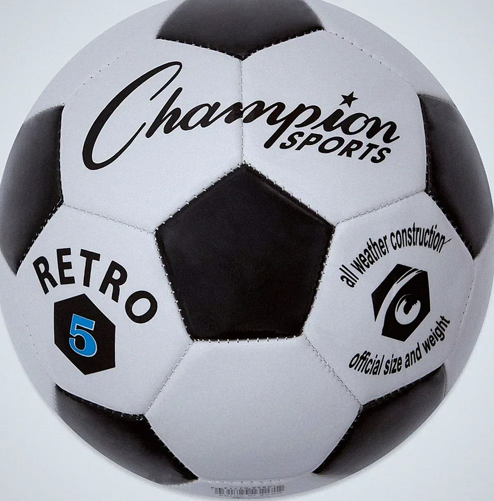 Retro Soccer Ball – Sizes 3, 4, 5, Soft Touch, All Weather, Official Size &