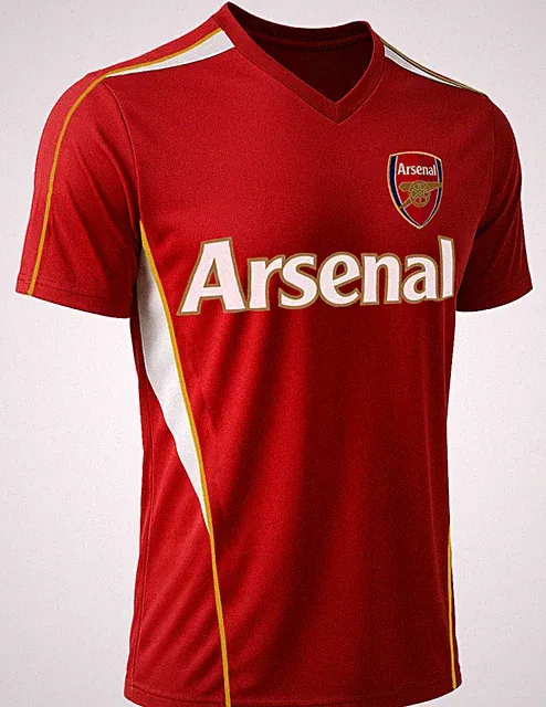 Rhinox Arsenal FC Red Jersey Official Licensed Front Logo Soccer Shirt Adults