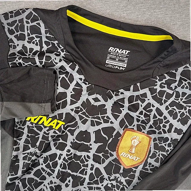 Rinat UltraPlay Goalkeeper Jersey Mens Medium Padded Black Grey Long Sleeve