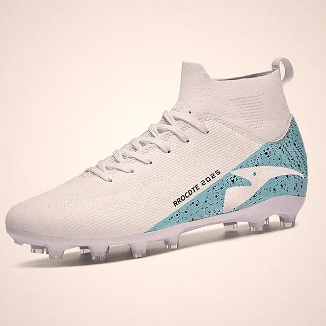 RROCDTE Boys Girls Soccer Shoes Outdoor Firm Ground Athletic Football Cleats...