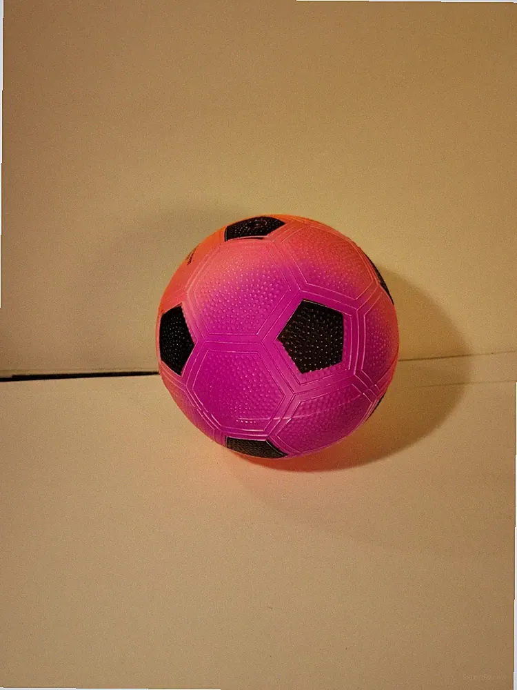 Rubber Inflateable Rainbow Soccer Ball