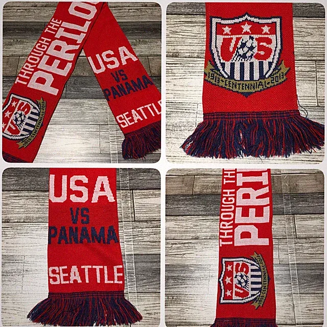 Ruff Neck USA Soccer Neck Scarf USA Vs Panama Red Blue
