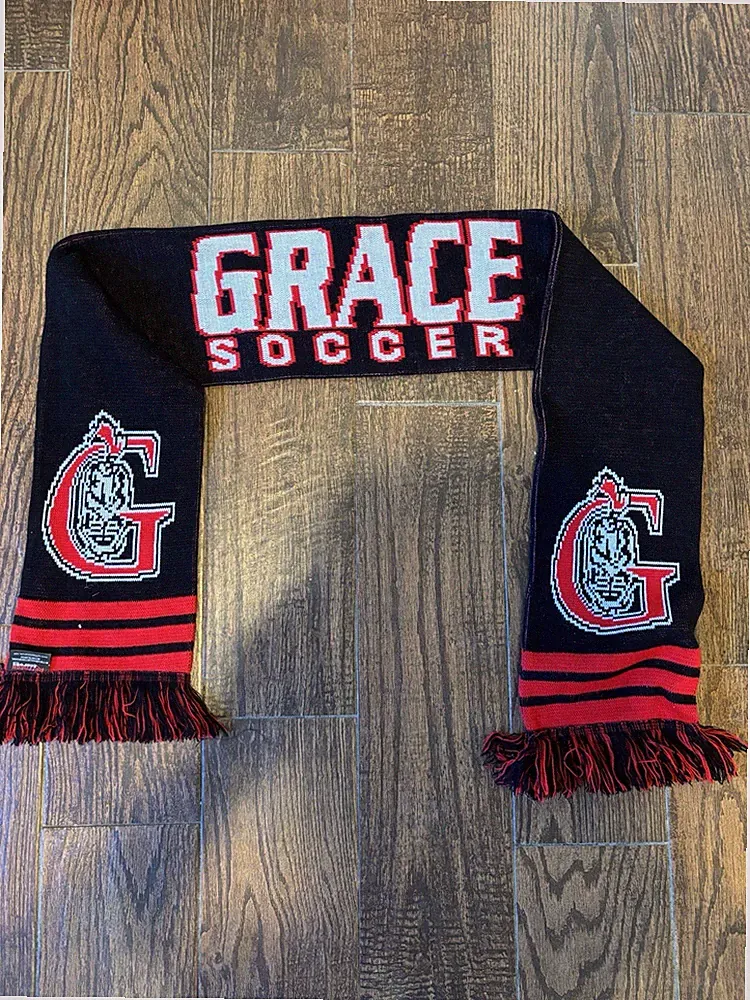 Ruffneck Scarves Grace Soccer Knit Fan Scarf - Black Red White
