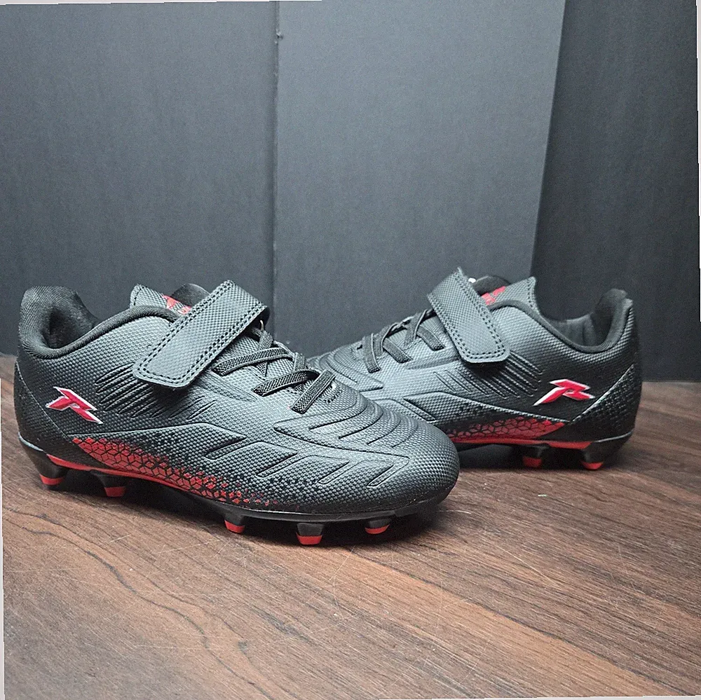 RUJIC Bravo VLC1 KIDS Soccer Cleats SIZE 13 BLACK/RED NEW