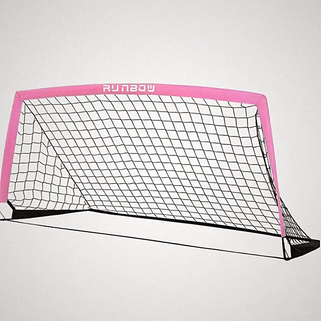 RUNBOW 6x4 ft Portable Kids Soccer Goal for Backyard Practice Soccer Net with...