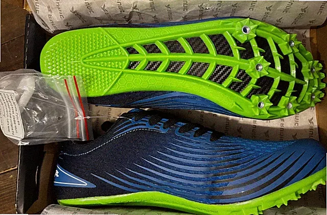 Runic Size 8.5 Cleats - Blue - Brand New In Box - Royal Navy Neon Green -Soccer