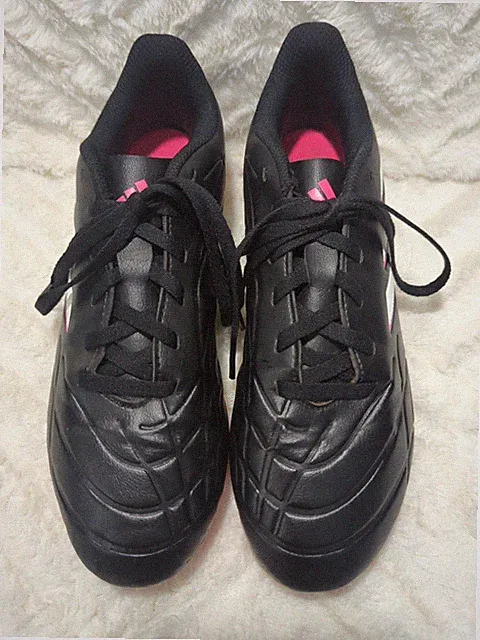 S2 Adidas Copa Cleats Black/Pink Youth Sz 4.5 Sports Soccer Futbol