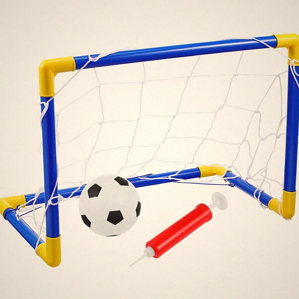 SAFIGLE Soccer Goals for Backyard：Portable Mini Soccer Ball Goals with Ball a...