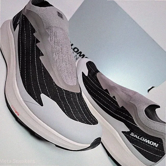 Salomon US 12.5 Mens Grey Black Plum Rare Slip on Pulsar Reflective Advanced New