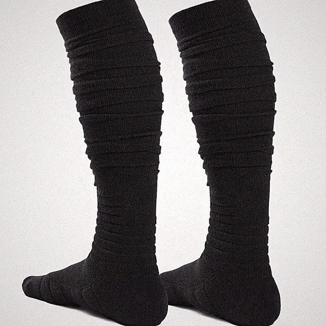 Scrunch Football Socks 1 Pair, Ultra Long Ankle Padded Athletic Socks for Men...