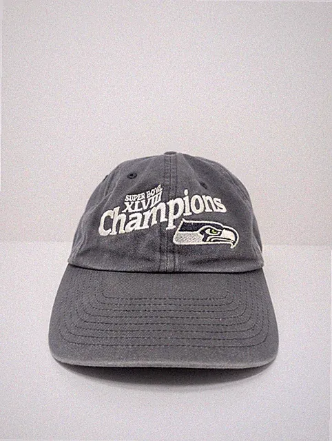 Seattle Seahawks Super Bowl XLVIII Champions 47 Brand Gray Baseball Hat - OS