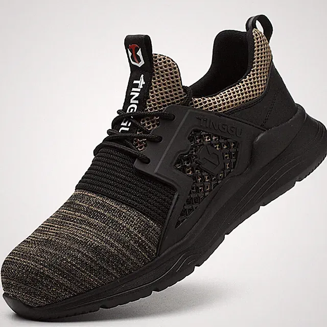 Security Shoes Men Work Steel Toe Sneakers Construction Footwear Anti-smashing