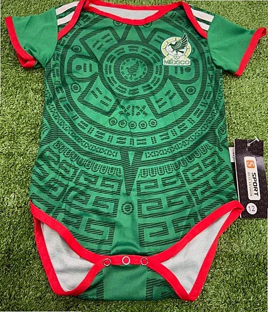 Seleccion Azteca Mexico Green baby Soccer Jumpsuit