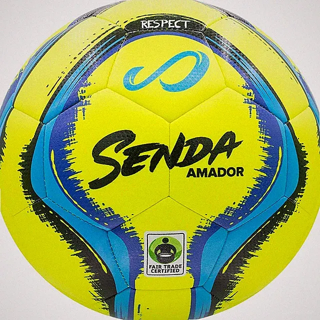 SENDA Amador Training Soccer Ball, Fair Trade Certified Yellow and Blue