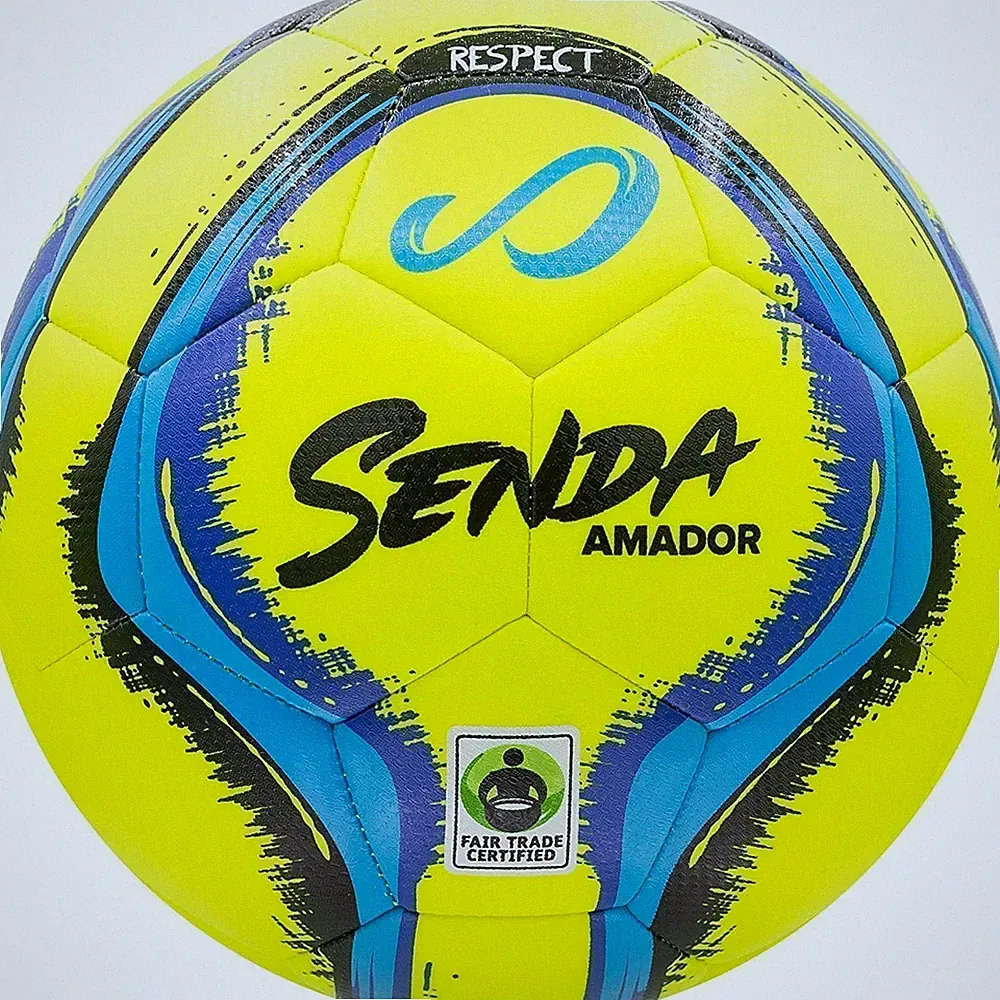 SENDA Amador Training Soccer Ball, Fair Trade Certified, Yellow/Light Blue,...