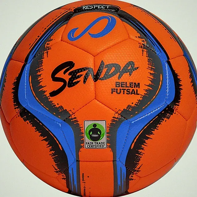 SENDA Belem Size 4 Futsal Training Ball Low Bounce Orange Blue Grey Black PU