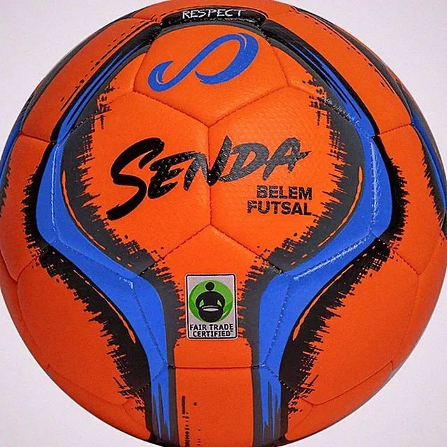 SENDA Belem Training Futsal Ball Size 4 (Ages 13 & Up) Orange/Blue/Grey/Black