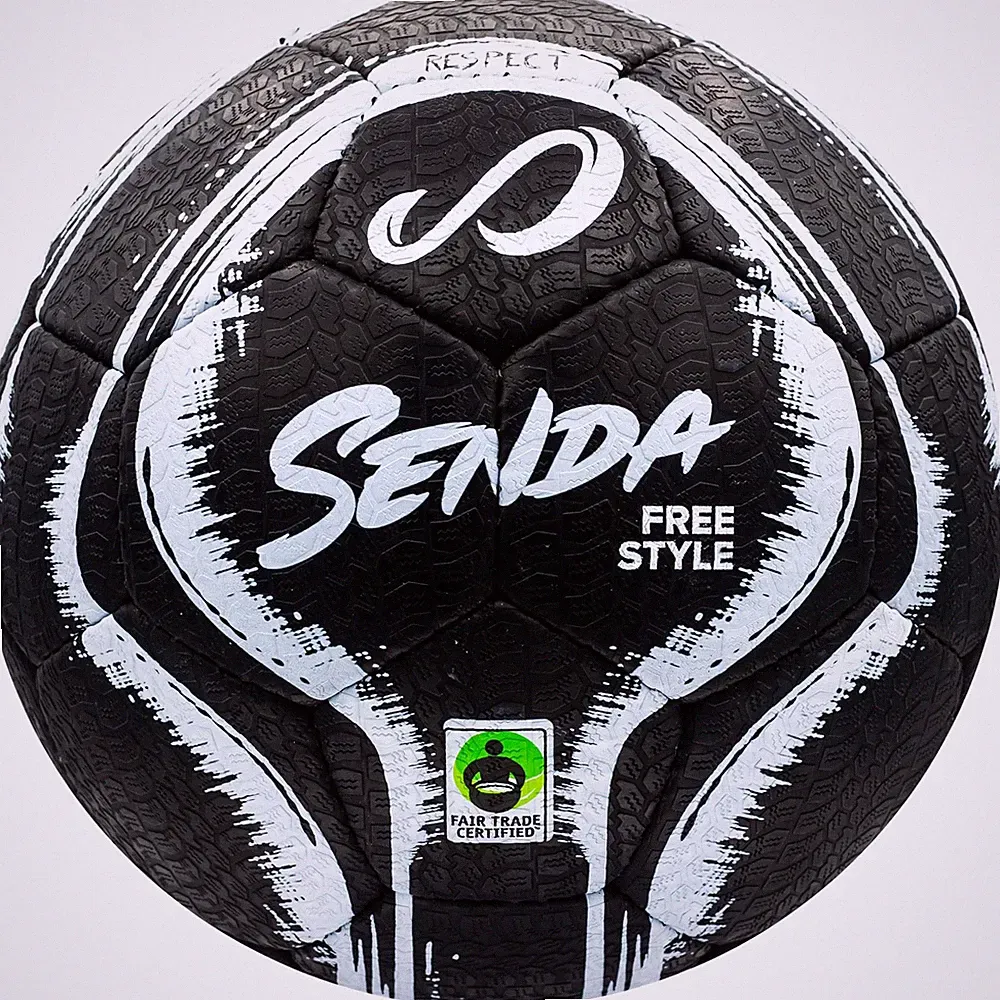 SENDA Street Freestyle, Trick, and Skills Soccer Ball with Rubber Outer Cover, F