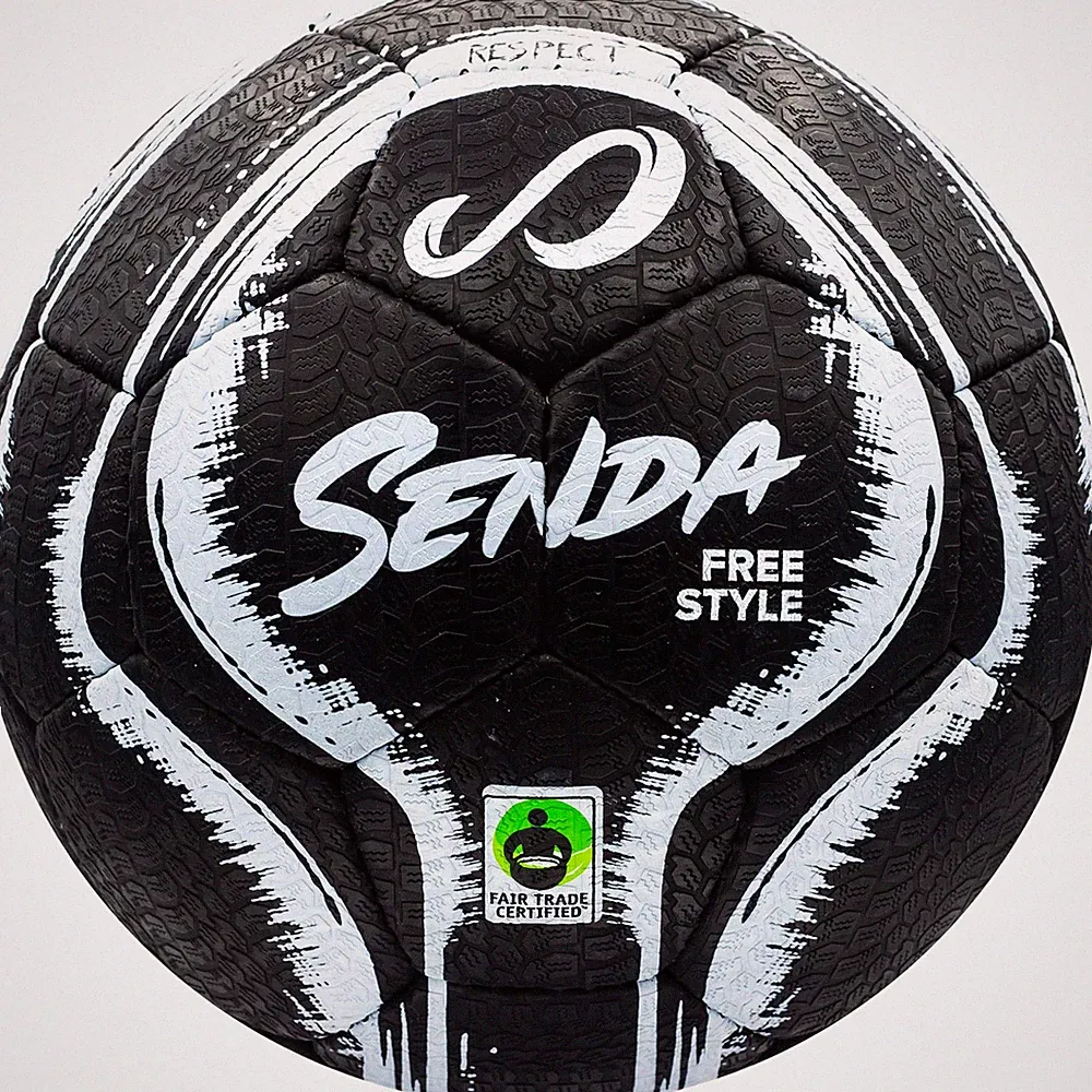 SENDA Street Freestyle Trick Skills Soccer Ball Black/White Size 4