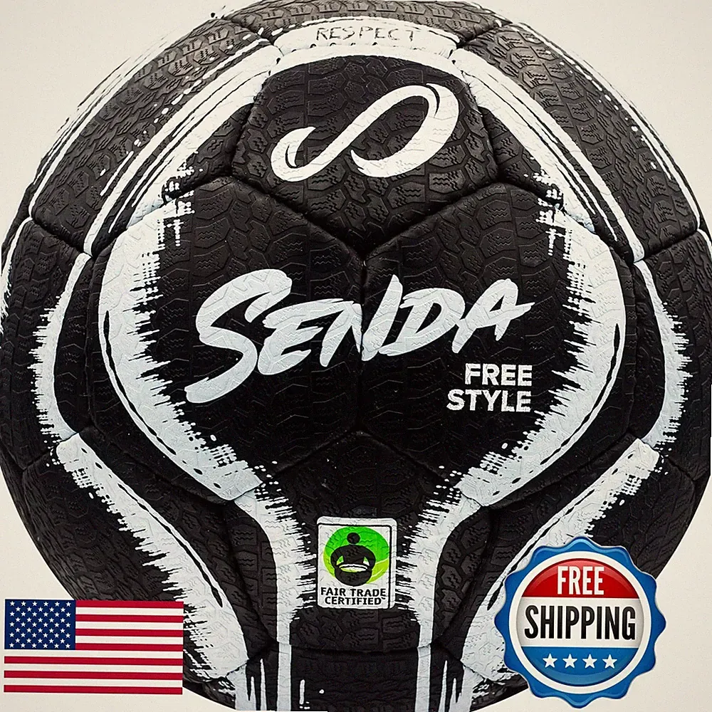 SENDA Street Freestyle Trick Skills Soccer Ball Black/White Size 4