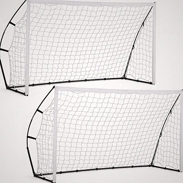 Set of 2 8x5 FT Portable Soccer Goal Folding Frame Backyard Football Net w/ Bag