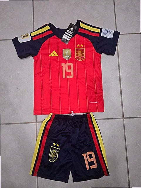 Set soccer jersey children