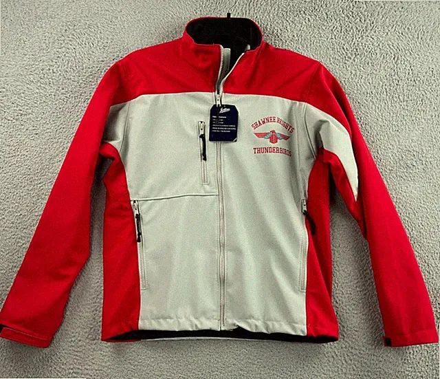 Shawnee Heights Thunderbirds Jacket MEDIUM Topeka Kansas High School Soft Shell