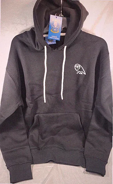 Sheffield Wednesday F.C. Football Club Essential Retro Hoodie - Black - XL