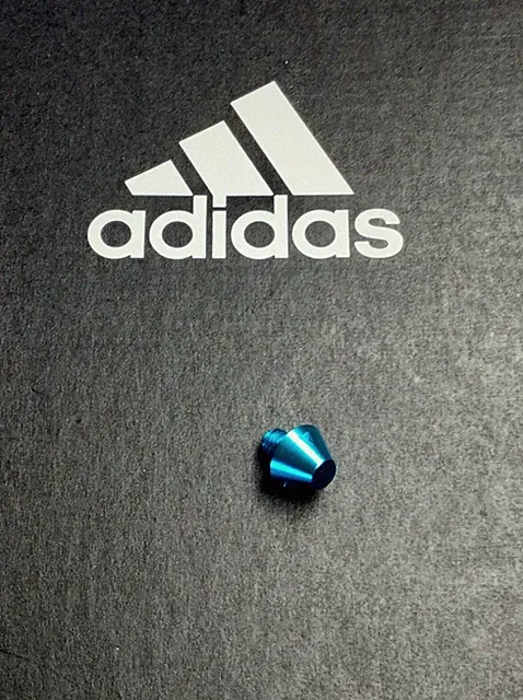 Single Replacement *Aqua* Adidas SG Soccer Conical Metal Stud/Cleat Soft Ground