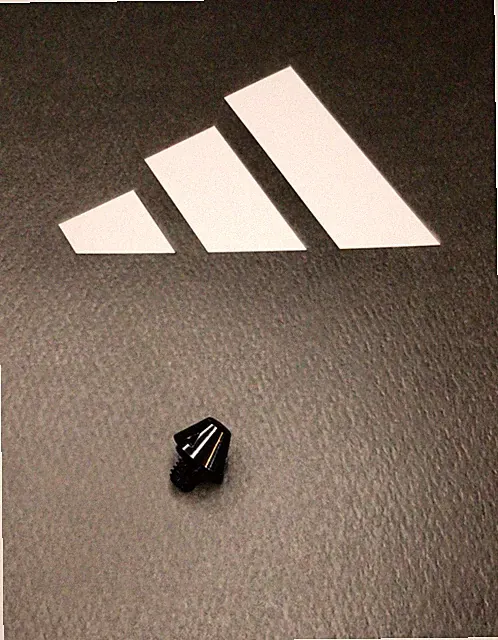 Single Replacement *Black* Adidas SG Soccer Conical Metal Stud/Cleat Soft Ground