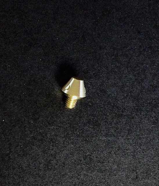 Single Replacement *Gold* Adidas SG Soccer Conical Metal Stud/Cleat Soft Ground
