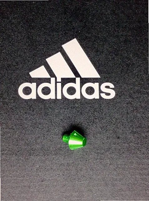 Single Replacement -Green Adidas SG Soccer Conical Metal Stud/Cleat Soft Ground