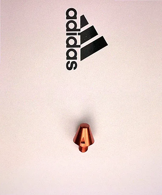 Single Replacement -Orange Adidas SG Soccer Conical Metal Stud/Cleat Soft Ground