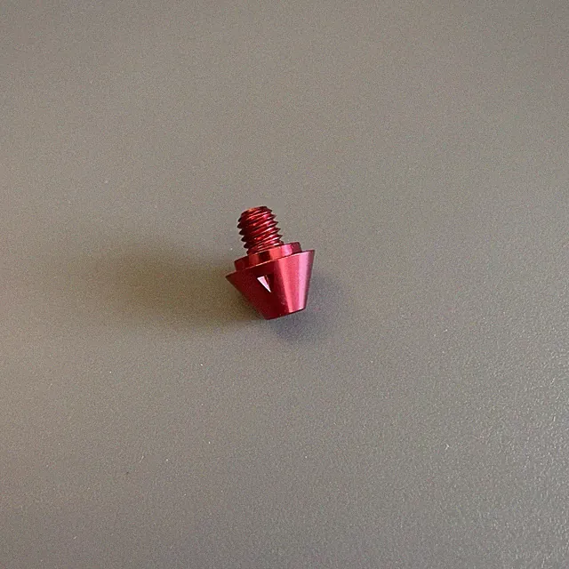 Single Replacement *Red* Adidas SG Soccer Metal Stud/Cleat Soft Ground 8mm