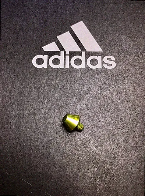 Single Replacement (Yellow/Gold) Adidas SG Soccer Metal Stud/Cleat Soft Ground