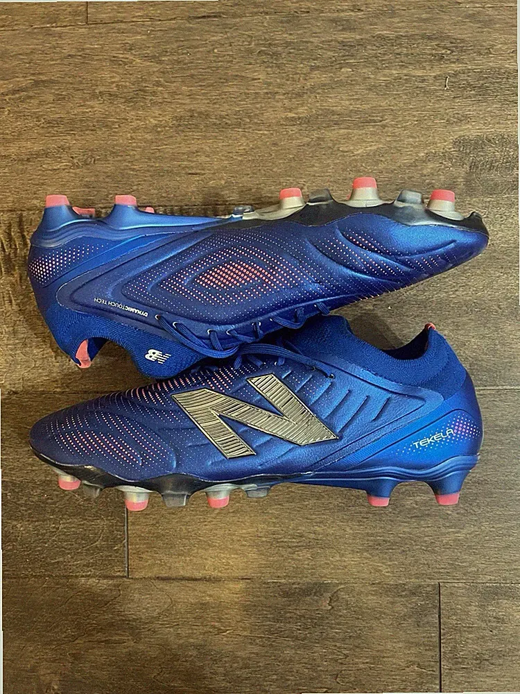Size 10.5 Men’s |New Balance Tekela Elite V5 Low FG Blue Soccer Cleats #ST1FLMP5