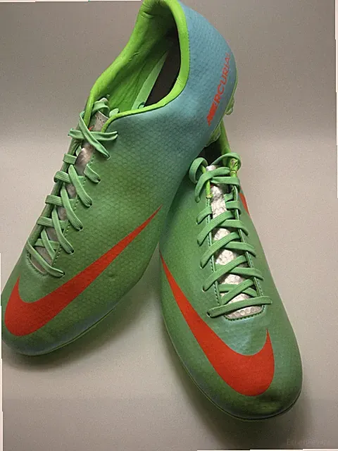 Size 10.5 Nike Mercurial Victory IV FG Soccer Cleats Neo Lime Crimson Mens Pro