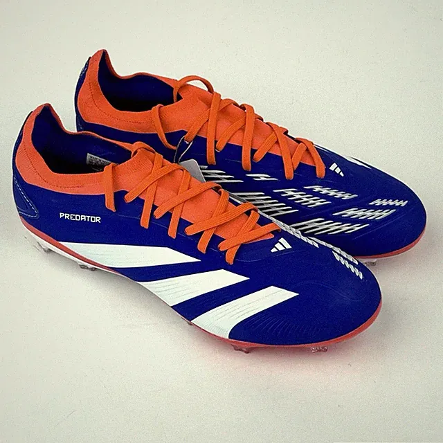 Size 10 - Adidas Predator Pro Firm Ground FG Low Soccer Cleats Red Blue IF6330